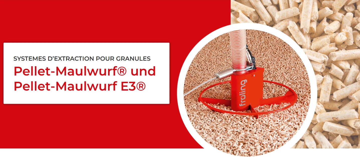 Chaudières et Systèmes d’Extraction Pellets Froling de 7 a 1500 kw pose inclus