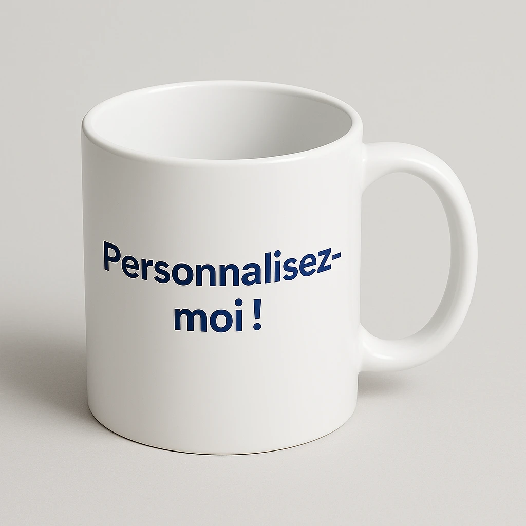 Mug blanc sublimé personnalisé