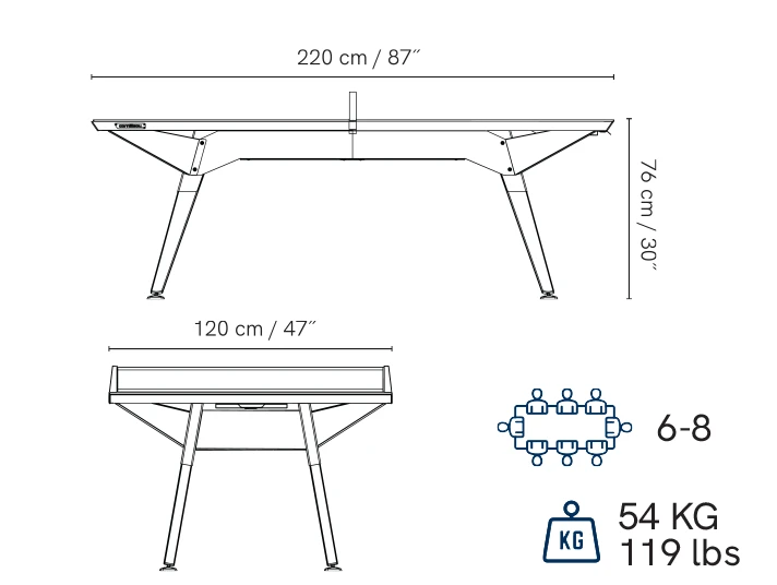 Table de Ping-Pong Origin Medium Outdoor - Noir