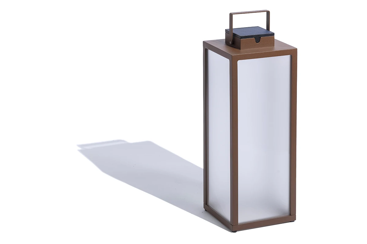Lanterne solaire tradition 65 cm Corten