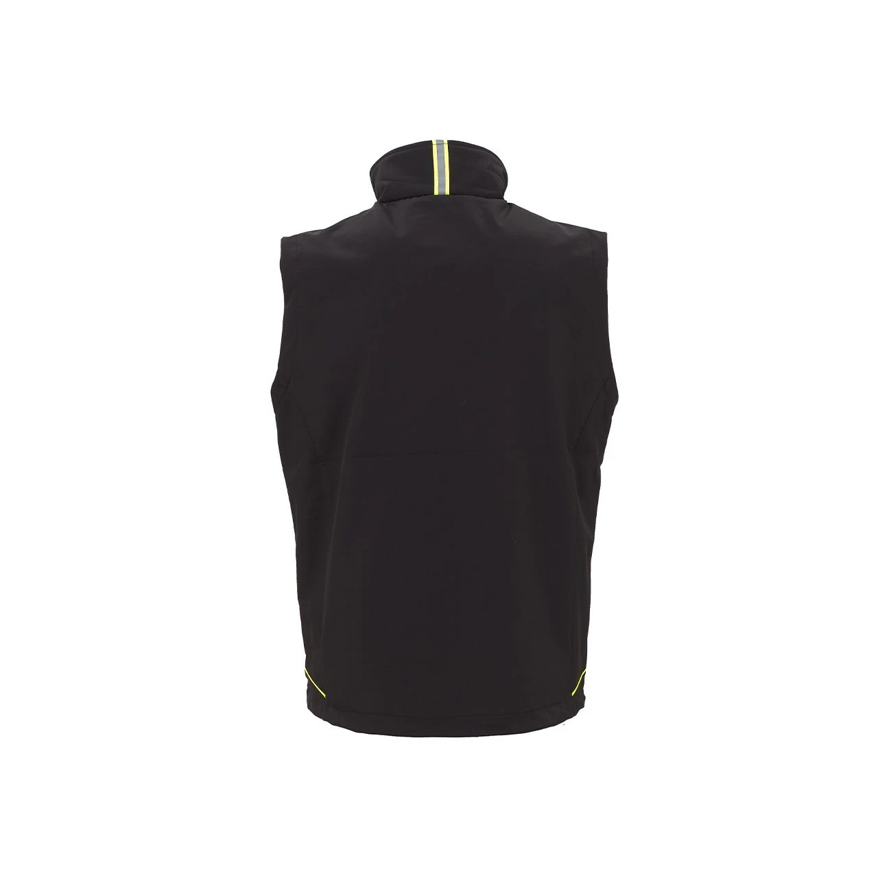 Gilet Softshell black Carbon / jaune FLUO