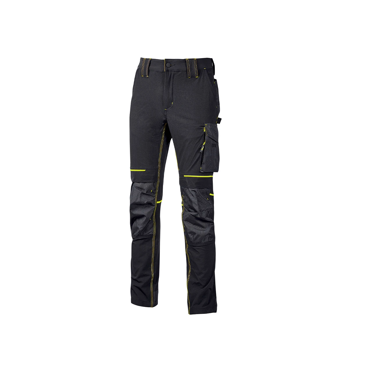 Pantalon ATOM black Carbon/jaune