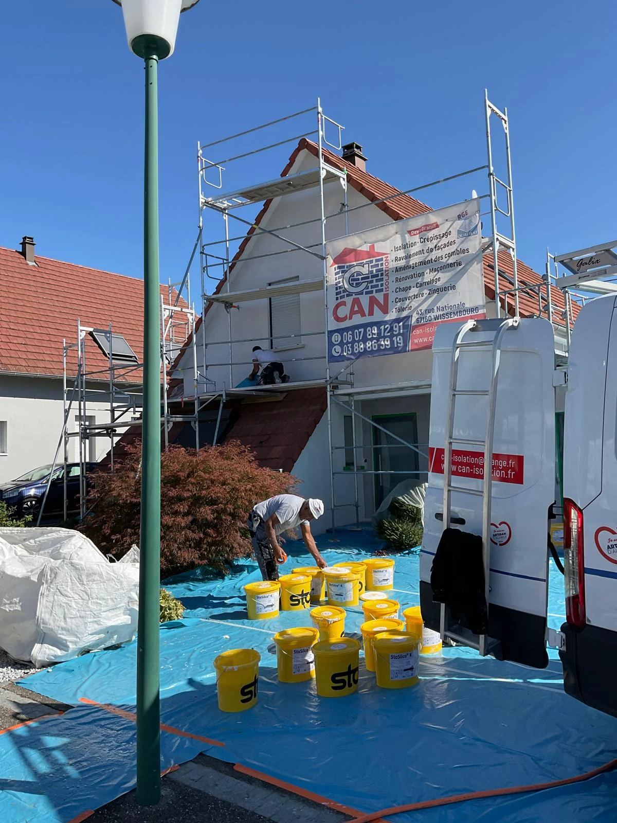 CHANTIER RAVALEMENT DE FACADE RITTERSHOFFEN, HATTEN, SEEBACH, SOUFFLENHEIM