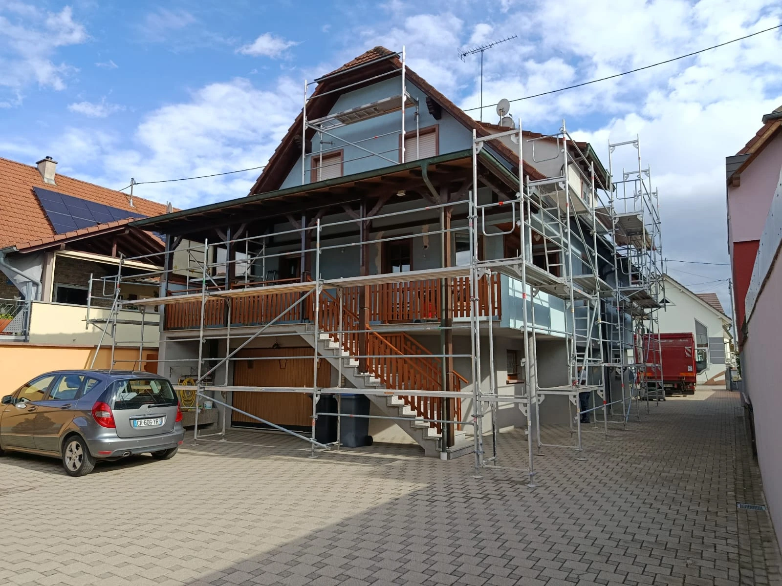 CHANTIER RAVALEMENT DE FACADE MUNCHHAUSEN, LAUTERBOURG, SELTZ, ROUNTZENHEIM