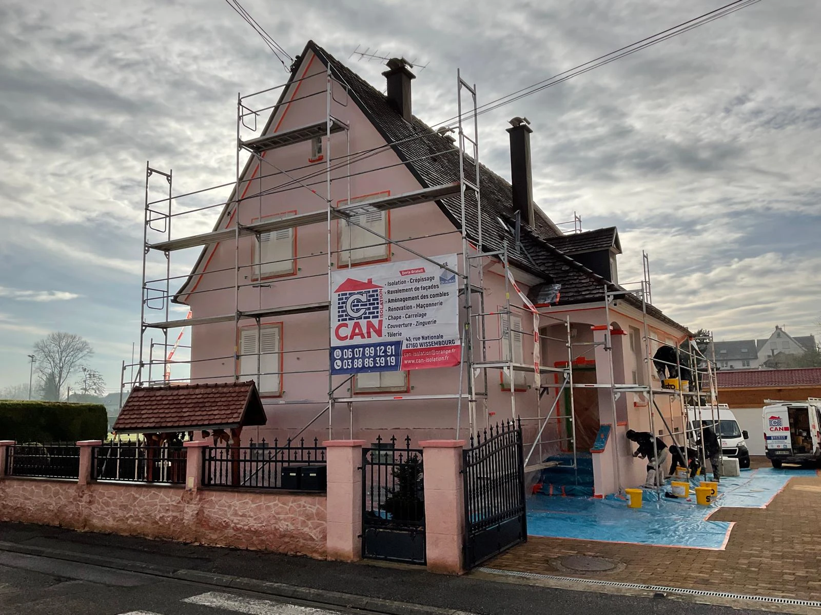CHANTIER RAVALEMENT DE FACADE SOULTZ-SOUS-FORÊTS, HOFFEN, HUNSPACH, SEEBACH