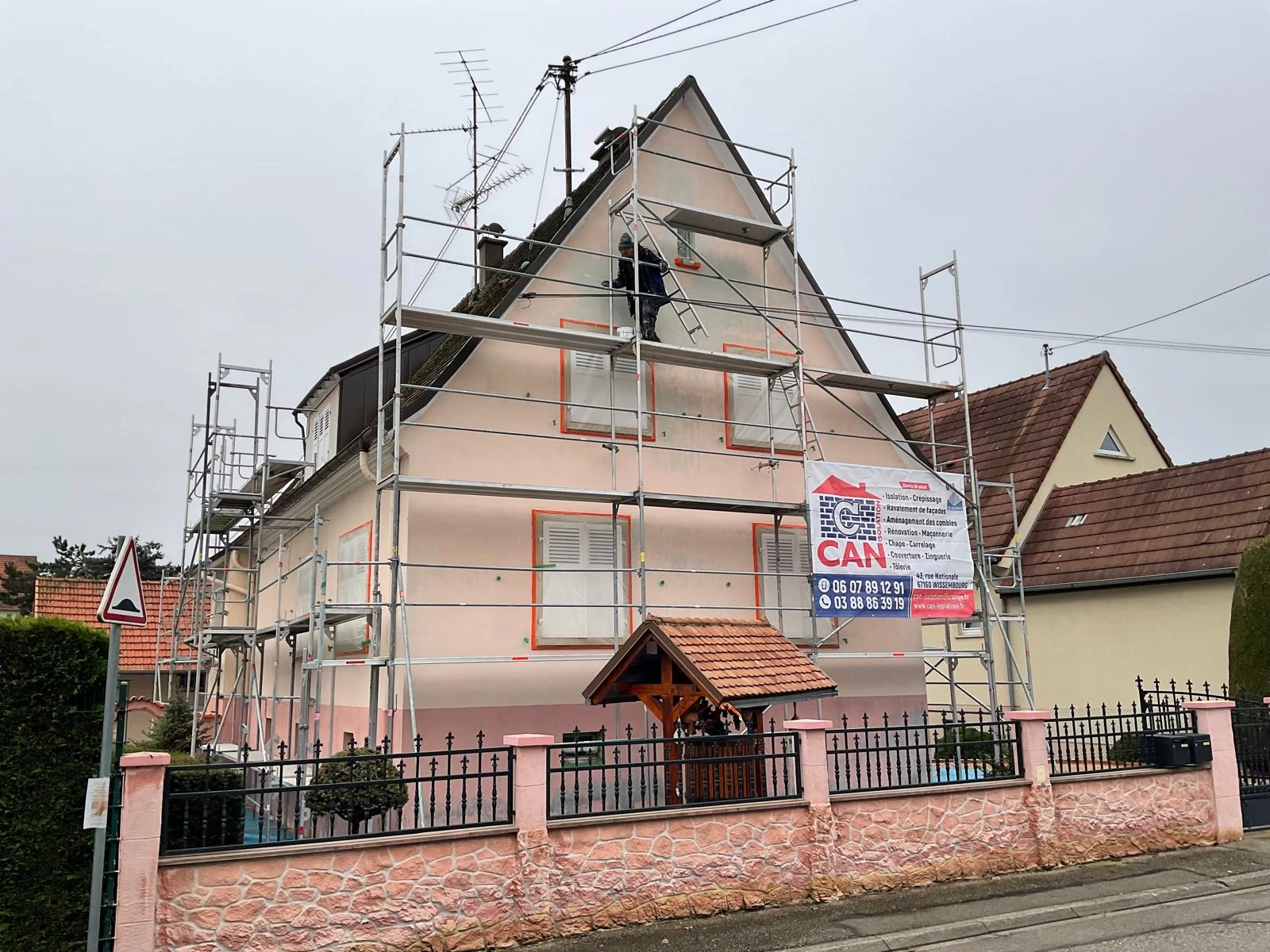 CHANTIER RAVALEMENT DE FACADE SOULTZ-SOUS-FORÊTS, HOFFEN, HUNSPACH, SEEBACH