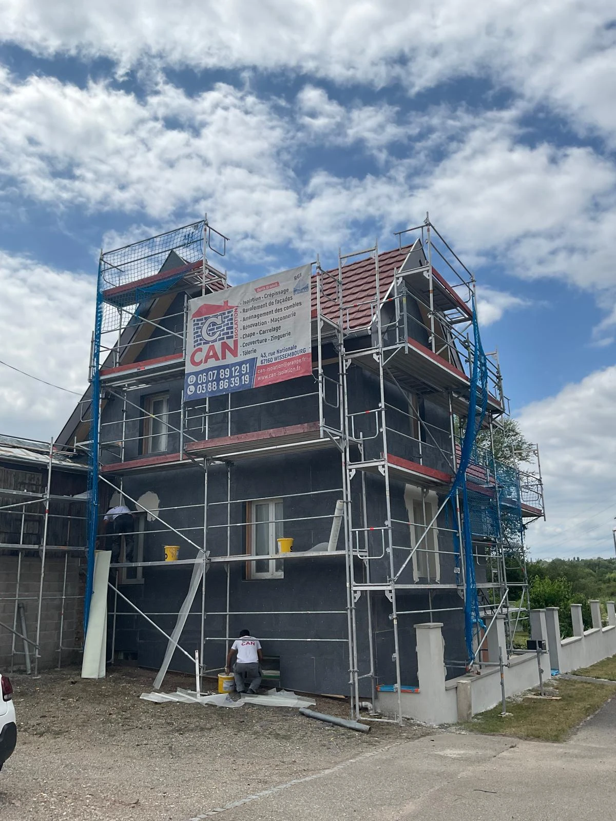 CHANTIER RAVALEMENT DE FACADE PREUSCHDORF, BETSCHDORF, HOFFEN, SOULTZ-SOUS-FORÊTS