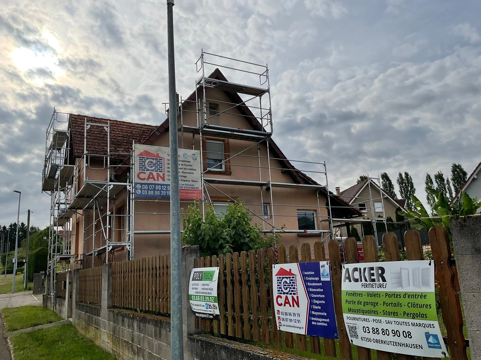 CHANTIER RAVALEMENT DE FACADE PREUSCHDORF, BETSCHDORF, HOFFEN, SOULTZ-SOUS-FORÊTS