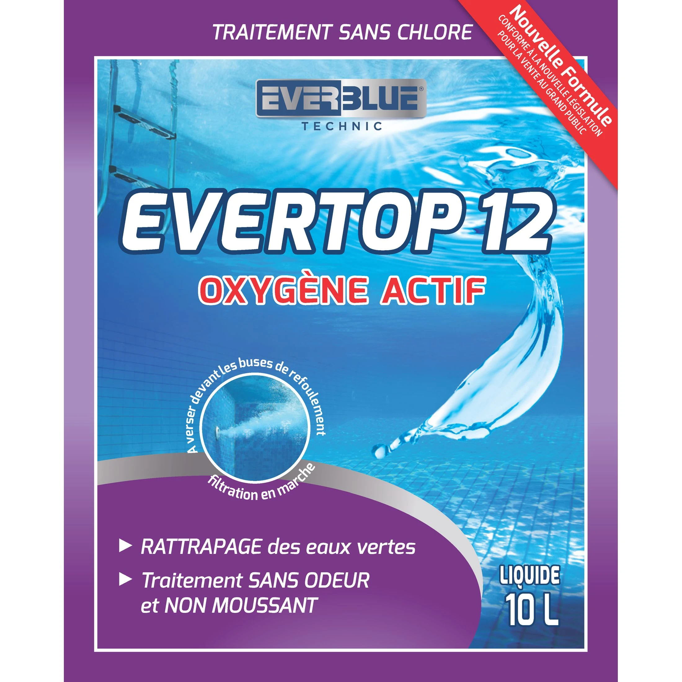 Oxygène actif EVERTOP 12 liquide 10 L