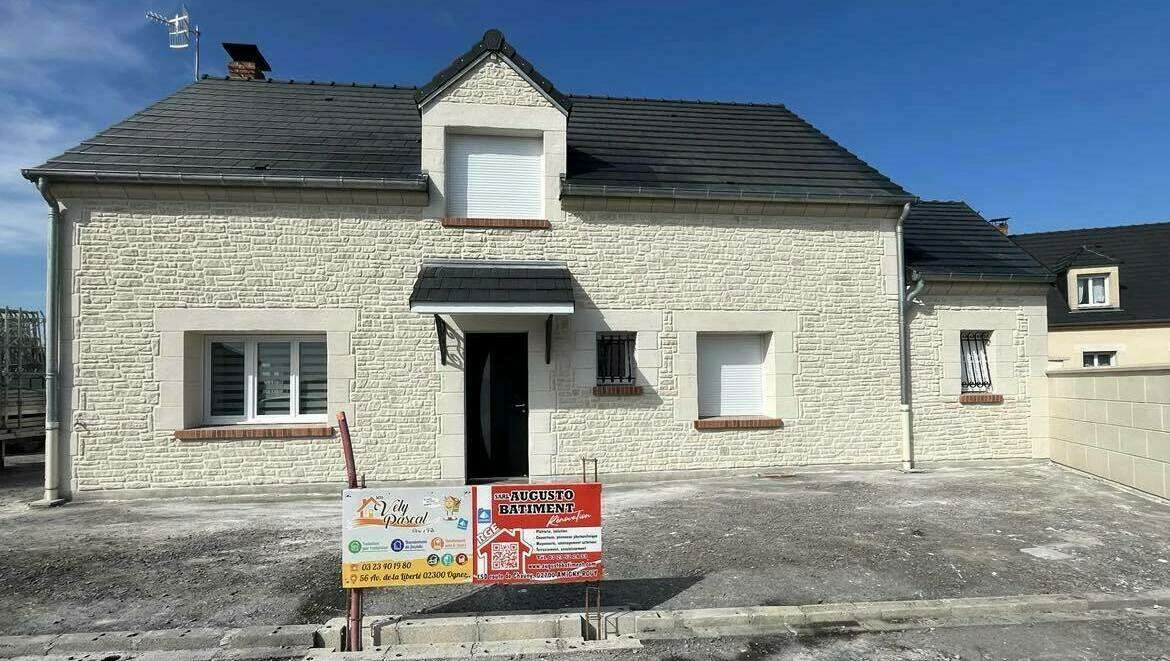 Enduit architectural et Moellons à Chauny – Experts en façades décoratives dans un rayon de 40 km