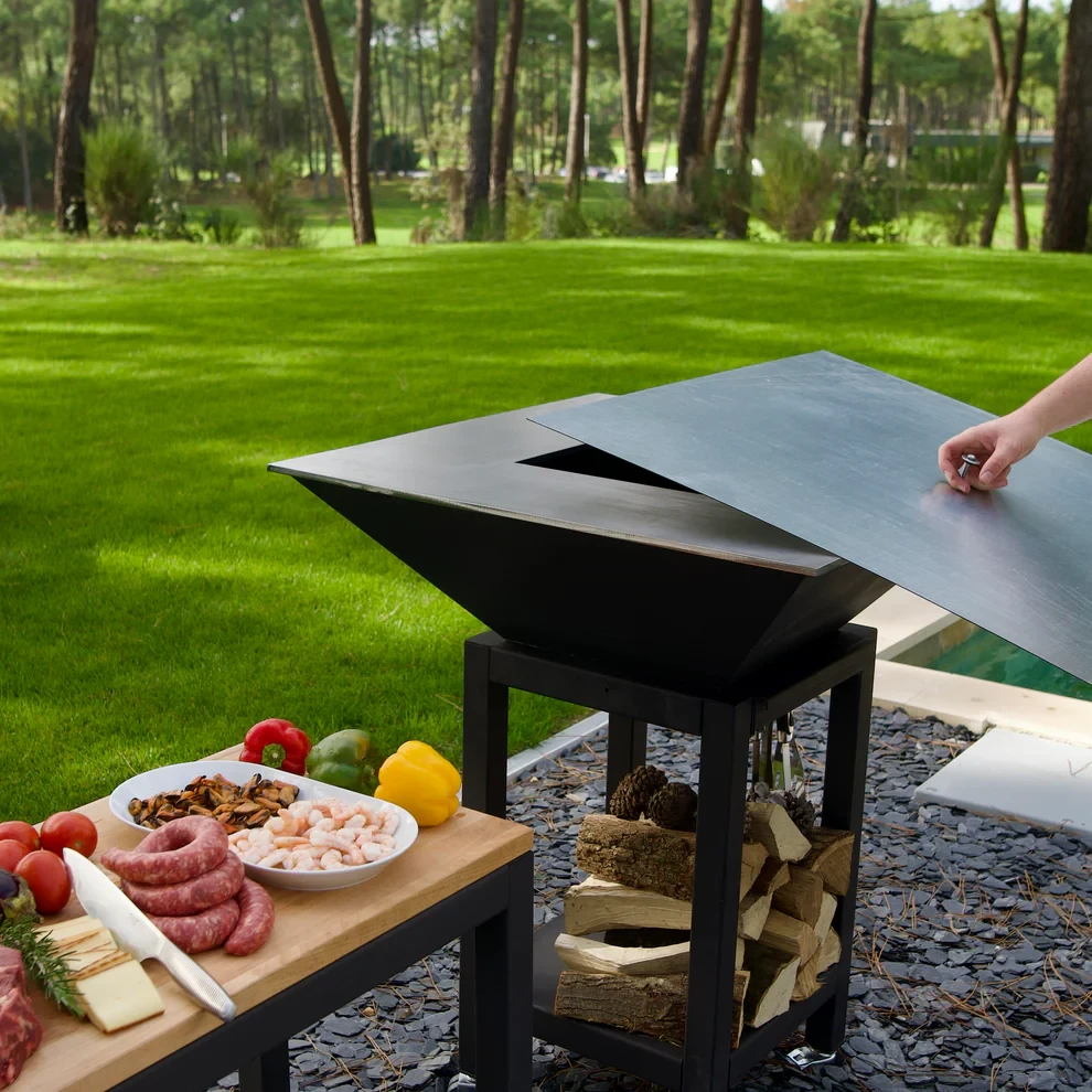 Tôle de protection pour Brasero-Plancha 840 mm : Carrée