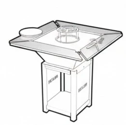 Tour de Brasero pour modèle de Brasero-Plancha Carré 640 mm en acier inoxydable