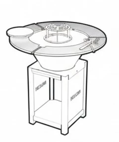 Tour de Brasero pour modèle de Brasero-Plancha Rond 640 mm en acier inoxydable
