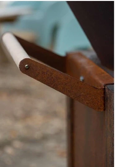 Poignée finition rouille – Adaptable sur tous les modèles de Brasero-Plancha