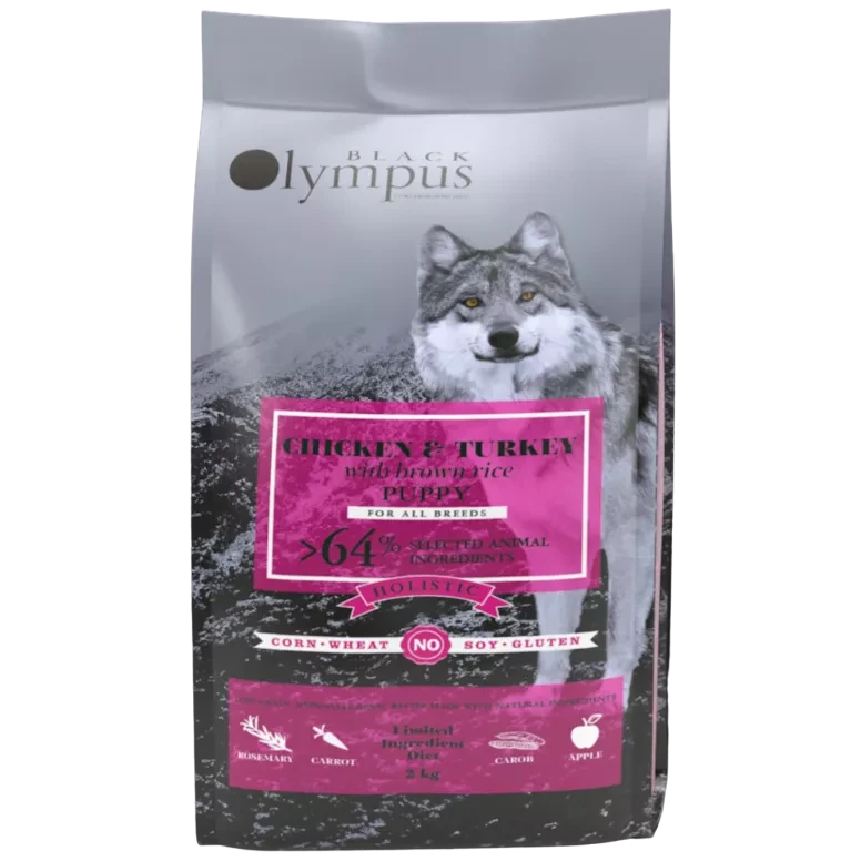 Croquettes Black Olympus pour chiot poulet et riz