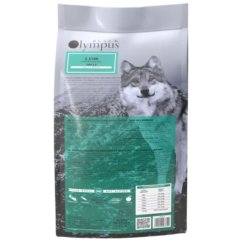 Croquettes Black Olympus pour chien adulte moyen agneau et riz