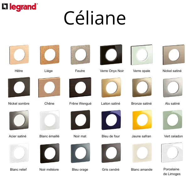 Plaque de couleur et cadre saillie LEGRAND