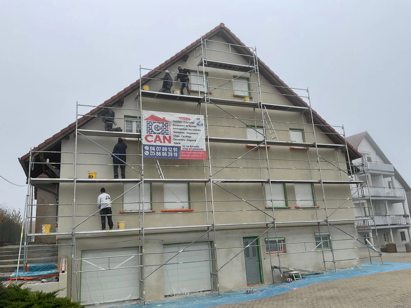 CHANTIER RAVALEMENT DE FACADE STUNDWILLER, HATTEN, RIEDSELTZ, HUNSPACH