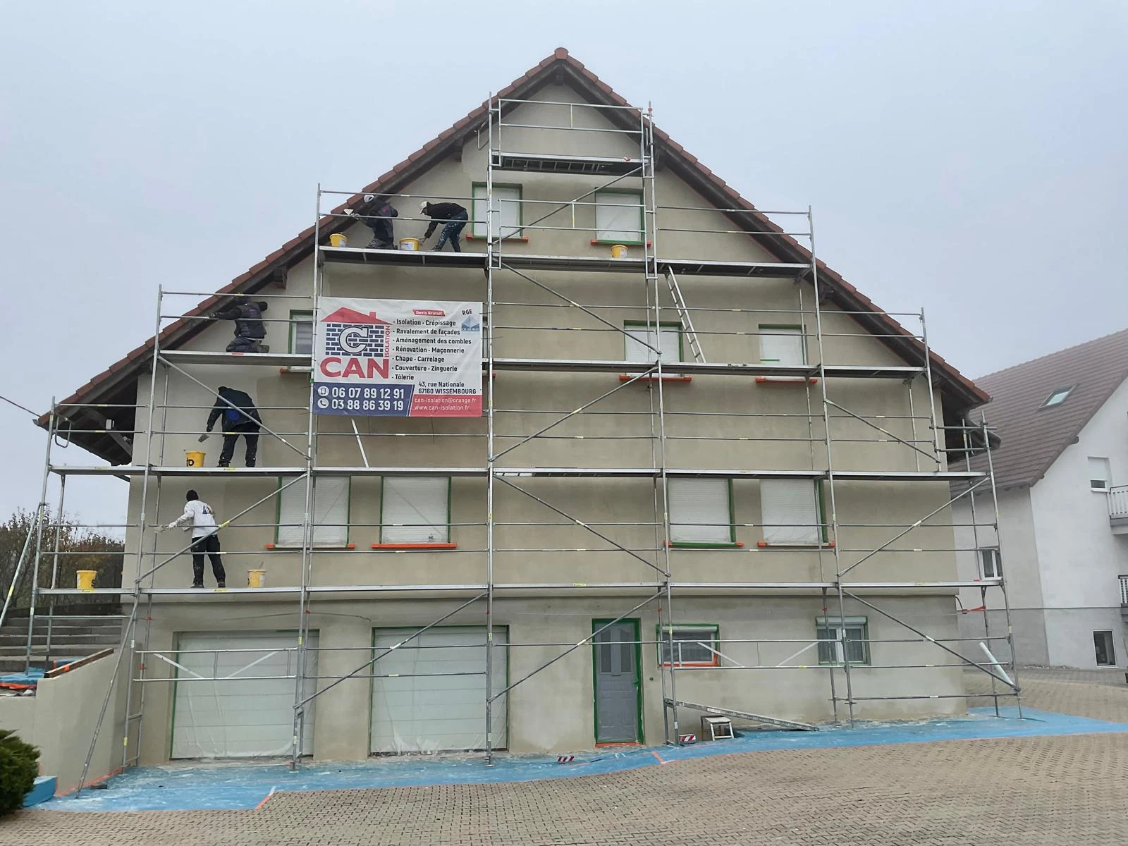 CHANTIER RAVALEMENT DE FACADE STUNDWILLER, HATTEN, RIEDSELTZ, HUNSPACH