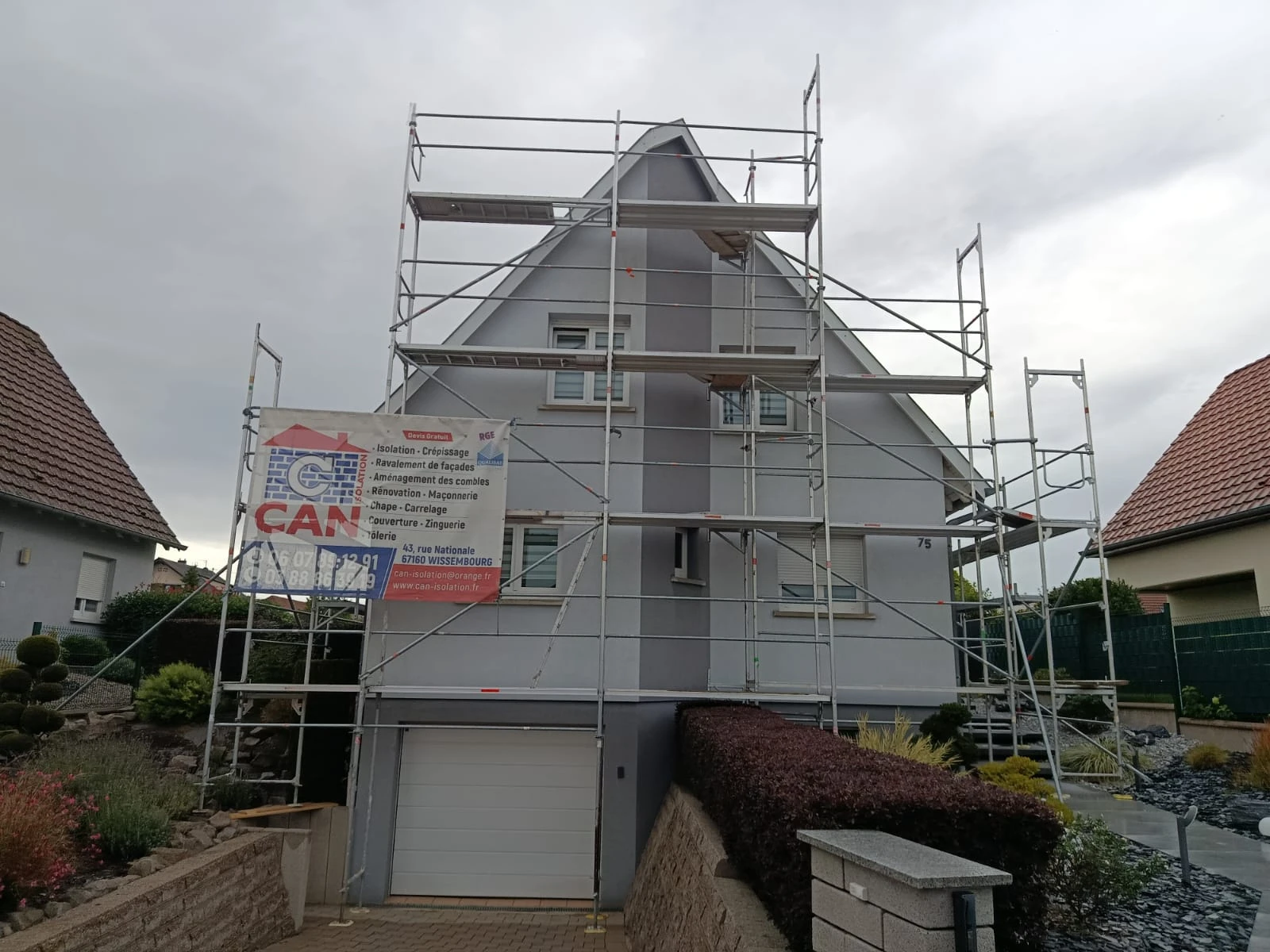 CHANTIER RAVALEMENT DE FACADE BETSCHDORF, HOFFEN, PREUSCHDORF, SOULTZ-SOUS-FORÊTS