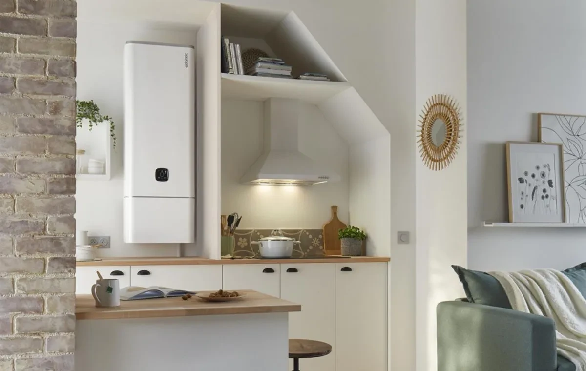 Chauffe-eau électrique Atlantic Linéo / Thermor Malicio-  plat multiposition connecté blanc