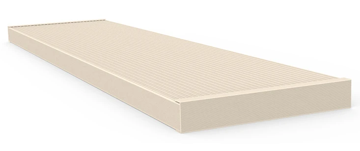 Lame de terrasse ouverte aluminium coloris Beige