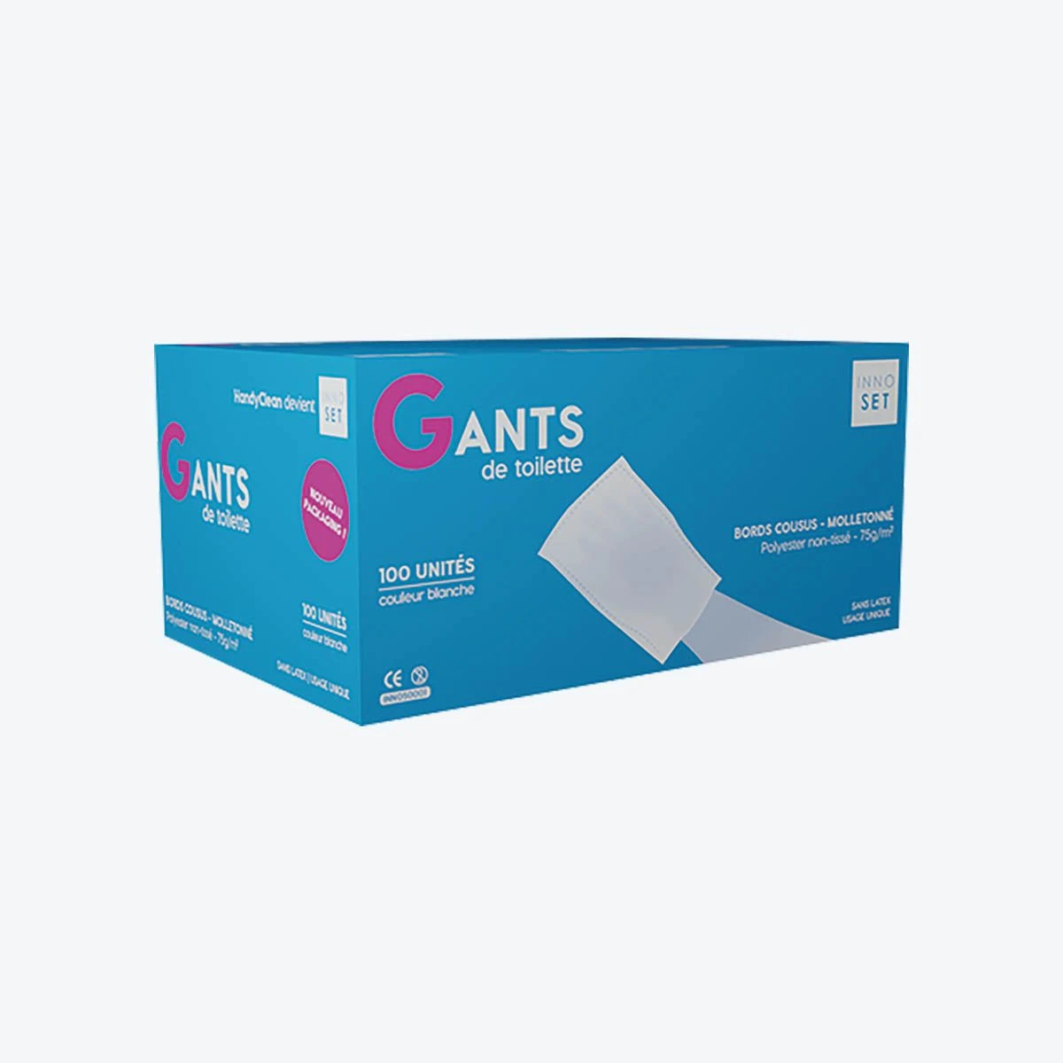 Gant de toilette jetable - Par 100