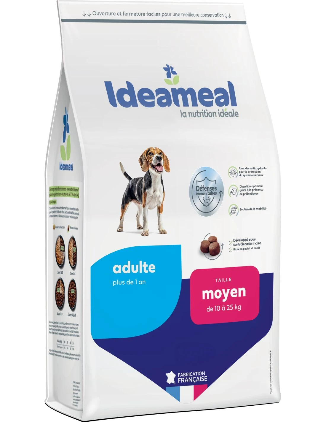 Ideameal Chien Moyen Adulte 12kg