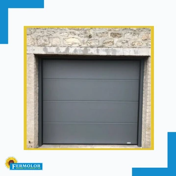 Porte de garage sectionnelle plafond avec ou sans portillon