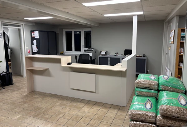 Comptoir bureau professionnel