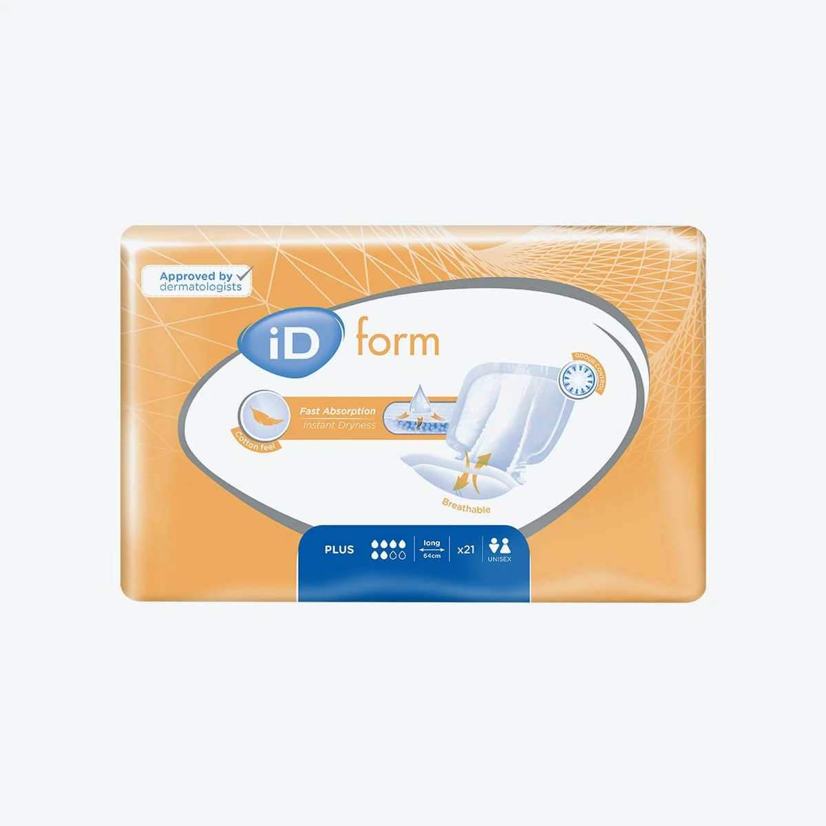 Protection anatomique - iD Form - Plus - Long - 6 gouttes - Par 21