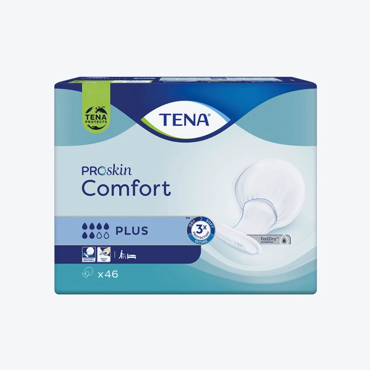 Protection anatomique - Comfort Proskin Plus - 6 gouttes - Par 46 - Tena