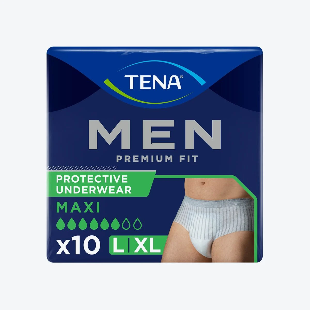Sous-vêtements TENA Men Premium Fit Maxi - Taille L - Sachet de 10