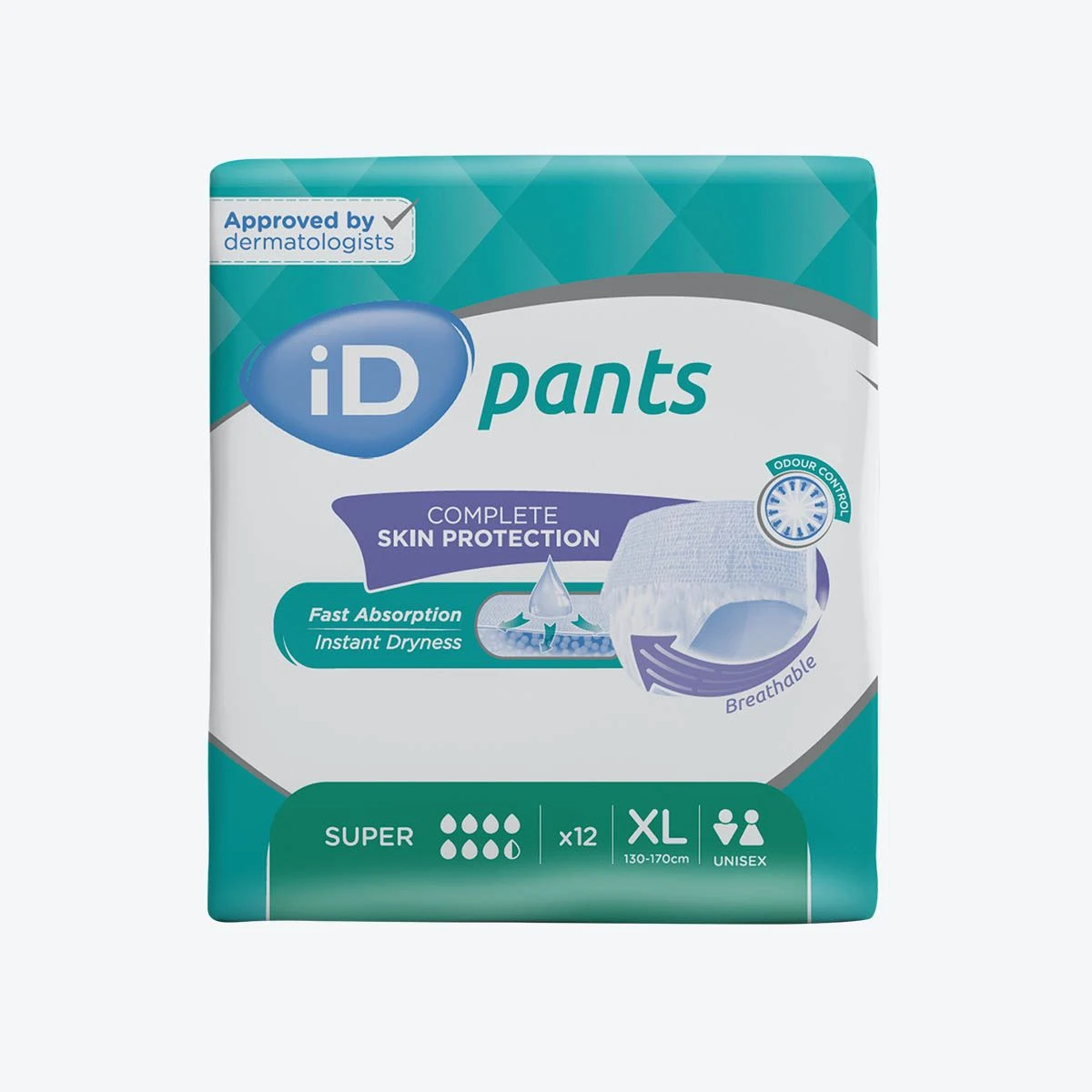 Sous-vêtements absorbants iD Pants Super - Taille XL - Sachet de 12