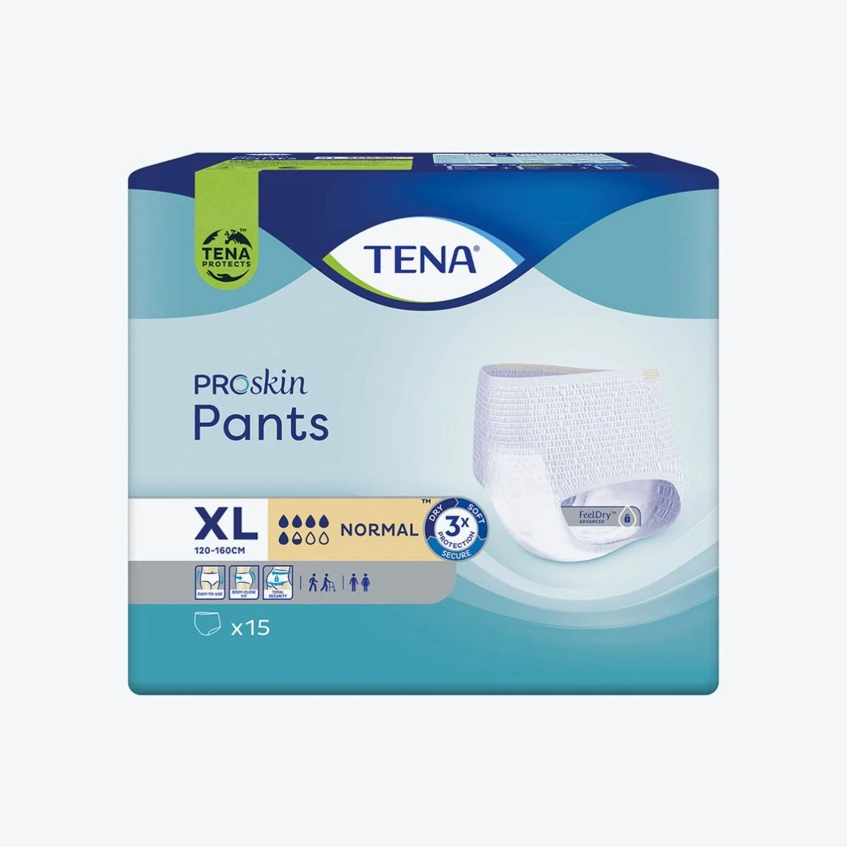 Sous-vêtements TENA Proskin Pants Normal - Taille XL - Sachet de 15