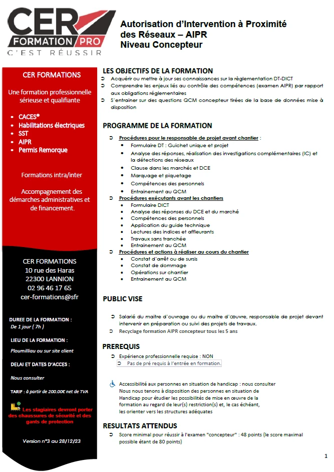AIPR Concepteur