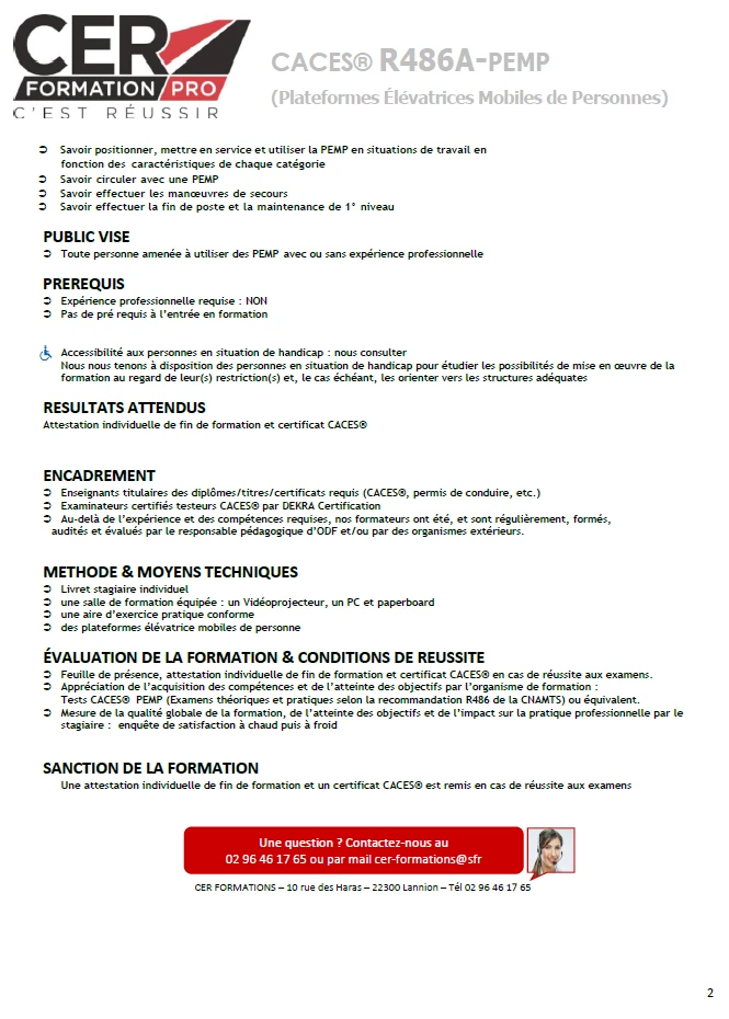 Caces® R486 Cat B