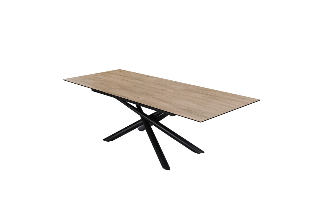 Table céramique Forrest 180+2 all de 50 cl pieds entremêlés + 4 chaises 1760 tissu