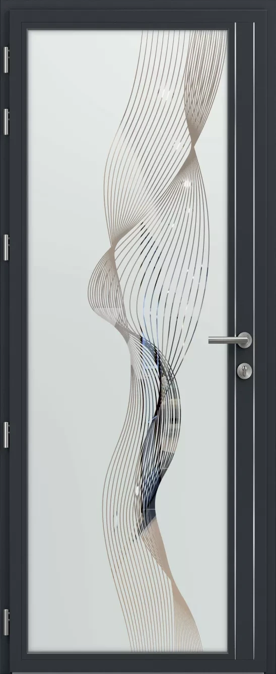 Porte d'entrée aluminium K.Line Eulalie