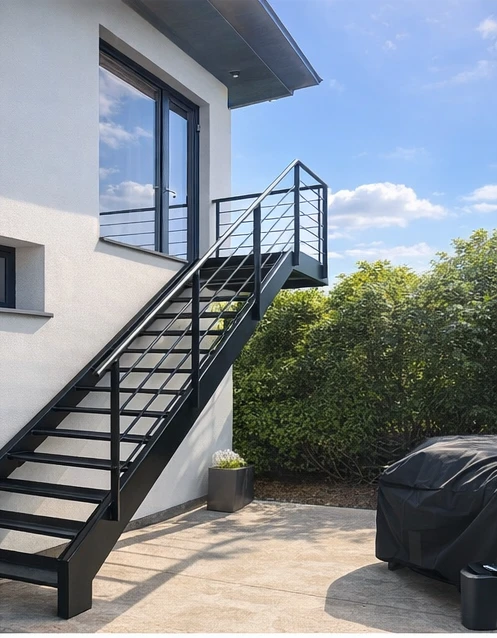 Escalier métallique extérieur