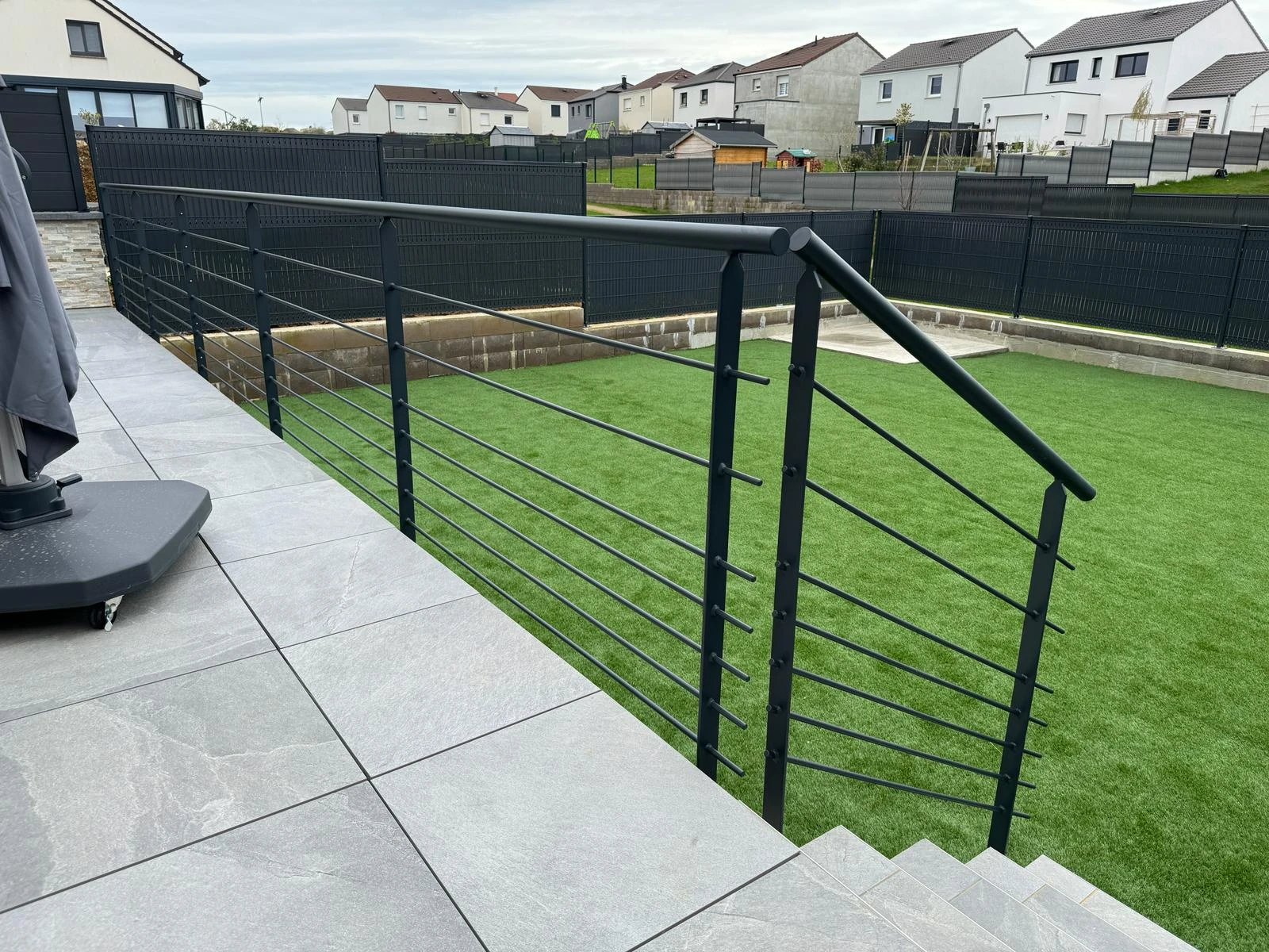 Garde corps barreaudé