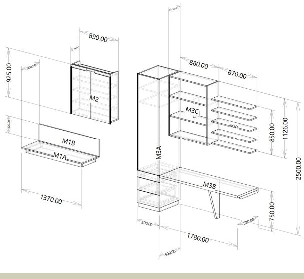 Service de conception et d’usinage numérique, compatible avec toutes les machines CNC, dédié à la fabrication de meubles sur mesure.
