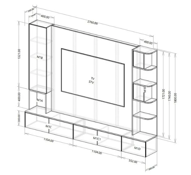 Service de conception et d’usinage numérique, compatible avec toutes les machines CNC, dédié à la fabrication de meubles sur mesure.