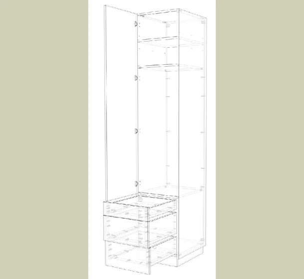 Service de conception et d’usinage numérique, compatible avec toutes les machines CNC, dédié à la fabrication de meubles sur mesure.