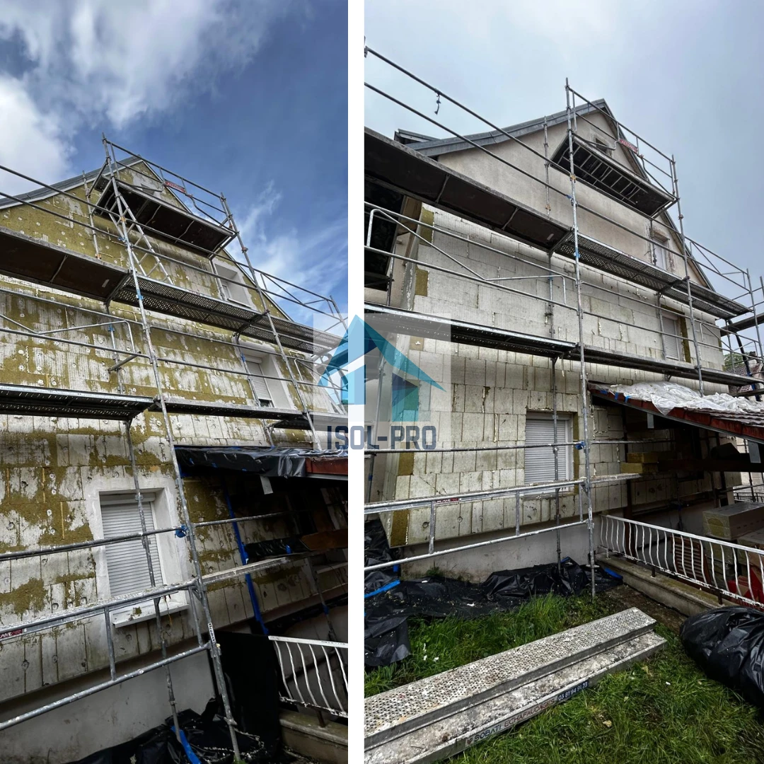 Isolation thermique par l'extérieur en laine de roche