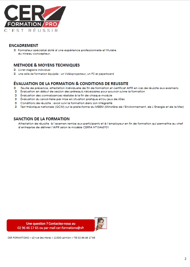 AIPR opérateur