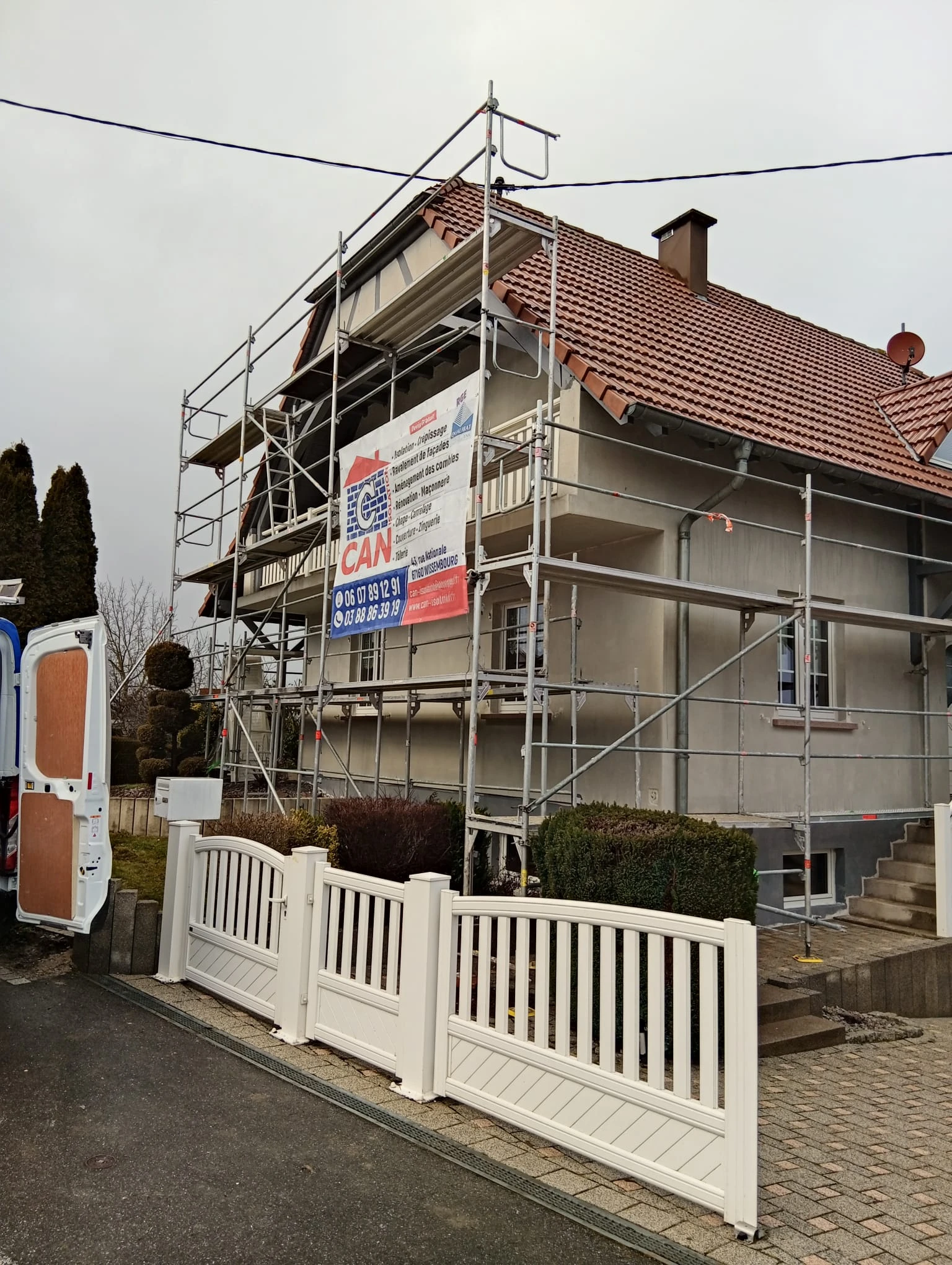 CHANTIER RAVALEMENT DE FACADE STEINSELTZ WISSEMBOURG ROTT CLEEBOURG