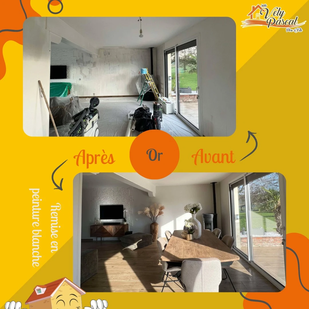 Revêtement mural dans l’Aisne (02) – Rénovation et décoration intérieure par Vely Pascal Père & Fils