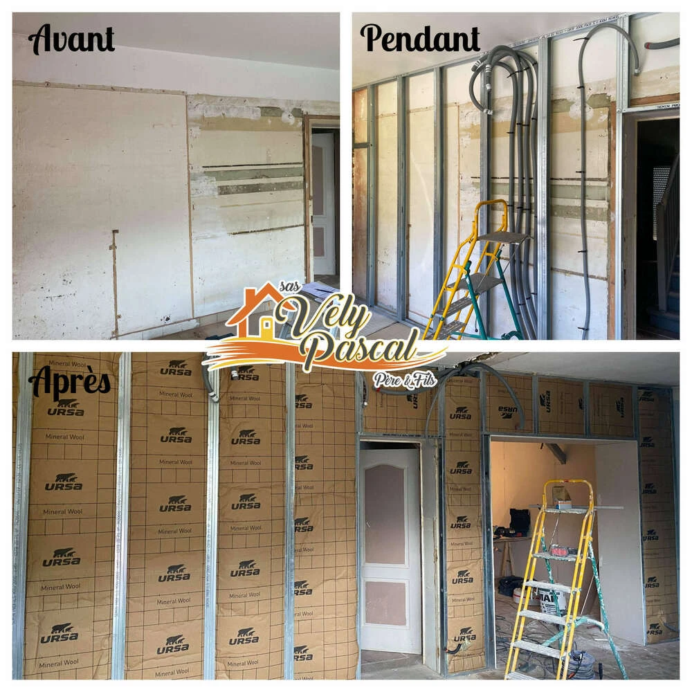 Isolation thermique par l’intérieur à Chauny (02) – Entreprise RGE Vely Pascal Père & Fils
