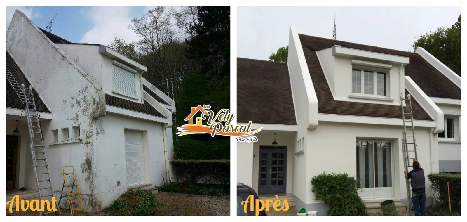 Ravalement de façade en peinture dans l’Aisne (02) – Rénovation extérieure par Vely Pascal Père & Fils